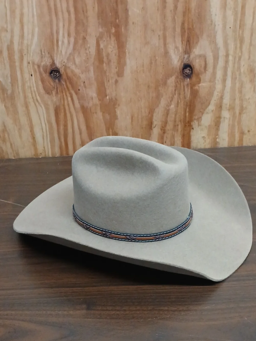 Justin Classic Men's Wool Tan Light Brown Cowboy Hat